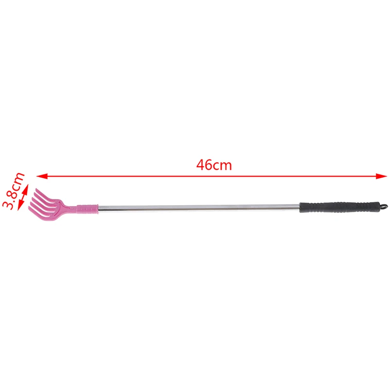 

Portable Long Handle Stainless Steel Back Scratcher Scraping Telescopic Anti Itch Claw Backscratcher For Massage 46x3.8cm Random
