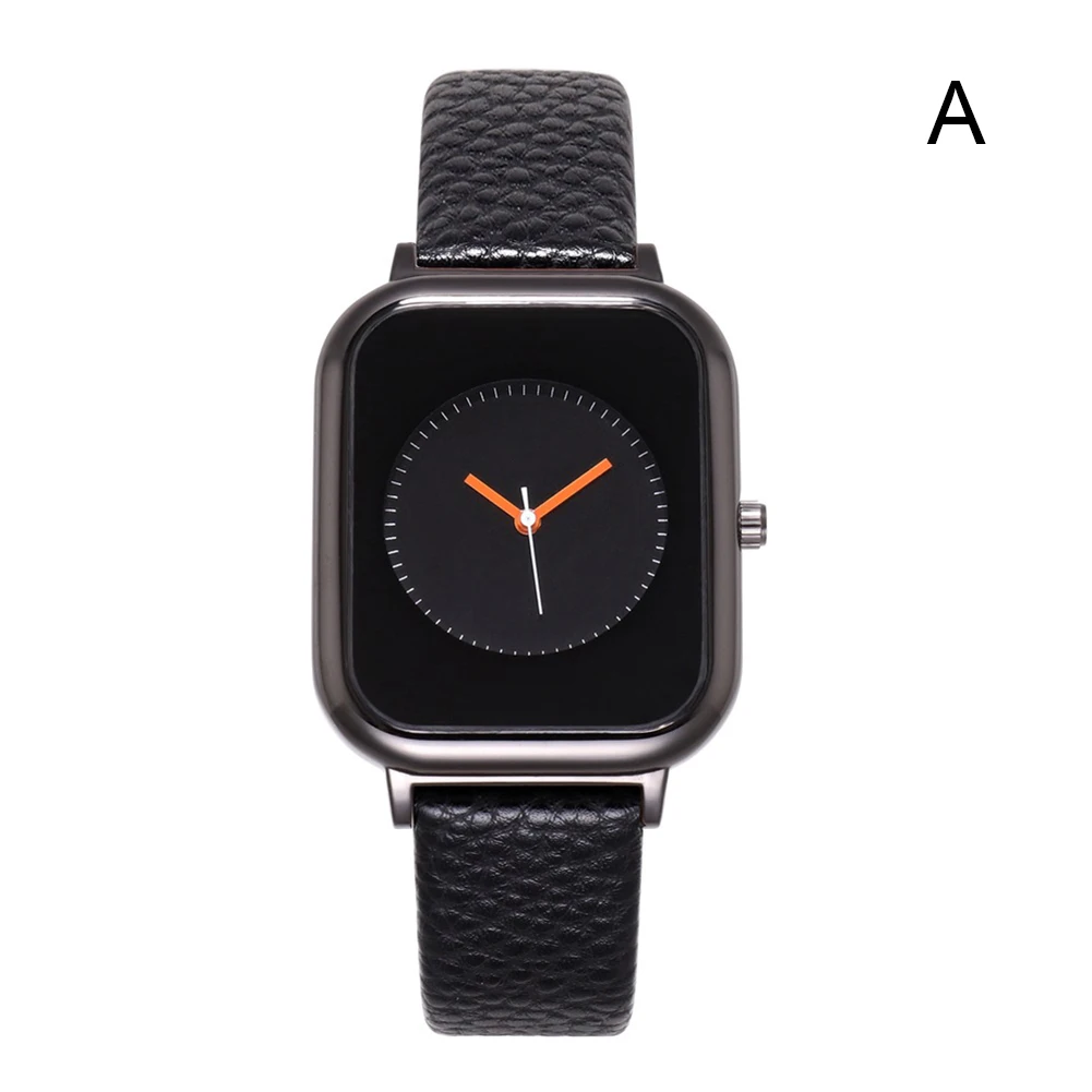 

Quartz Watch Casual Analog Wrist Watch with Synthetic Leather Band Square Dial J55