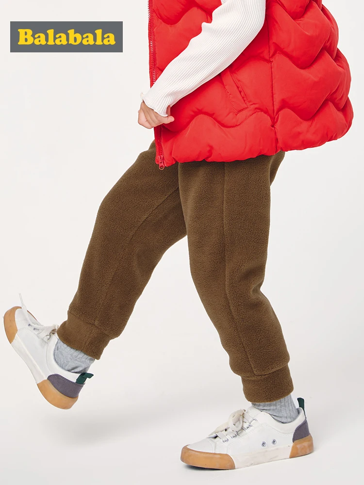 Брюки Balabala для мальчиков и девочек Сезон осень-зима Детская одежда Новинка