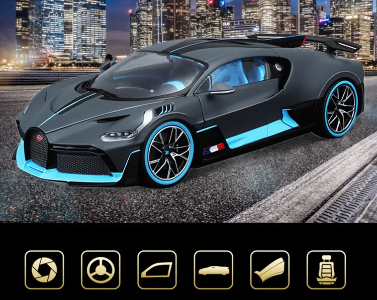 Изысканный подарок 1:18 Bugatti Divo модель спортивного сплава автомобиля, высокая модель литья под давлением, расширенная коллекция