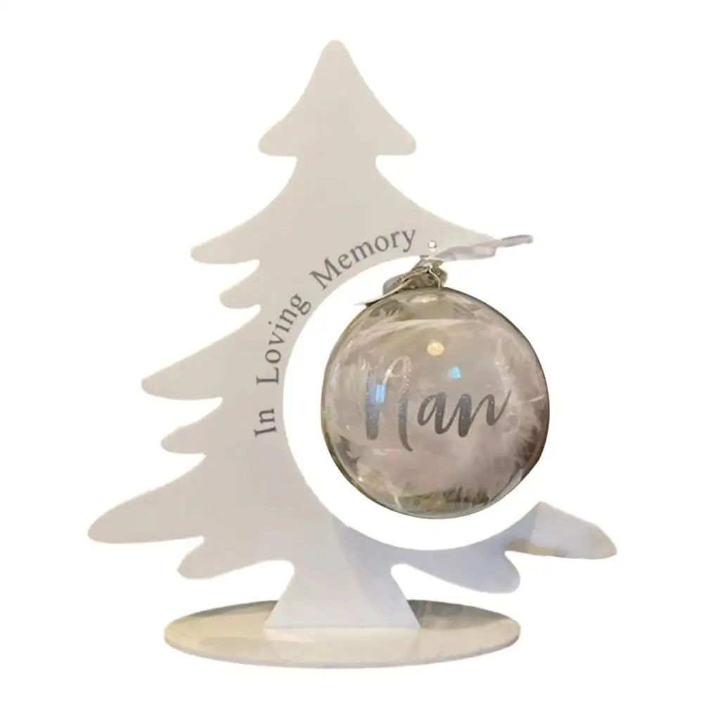 

Сувенирная настольная Рождественская елка с пластиковым шариком в любимых памятных украшениях для самостоятельной сборки, рождественское...