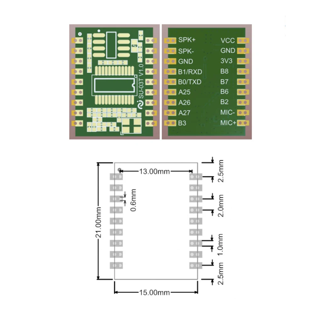 AI Intelligent Speech Recognition Module Offline Voice Control Chip for Air Conditional Power Socket Light | Электронные