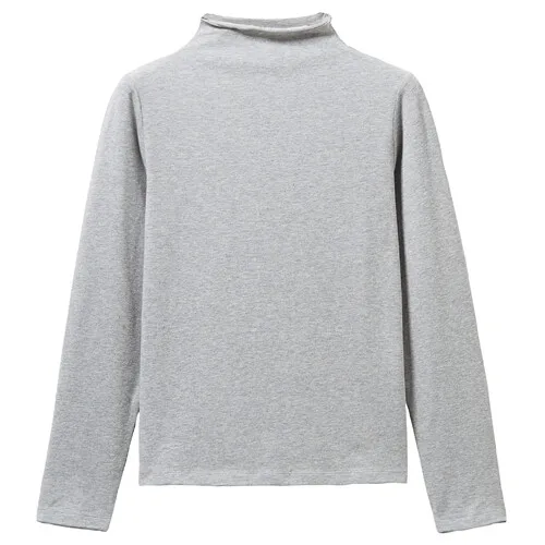 06Grey Giordano женская водолазка с длинными рукавами и круглым вырезом под шею, выполнена в нескольких цветовых вариантах - Цвет: 06Grey