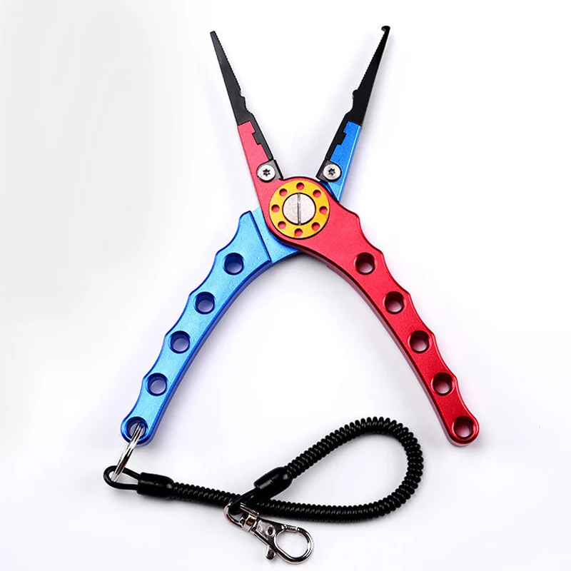 Рыболовные плоскогубцы из алюминиевого сплава ножницы оплетка леска приманка