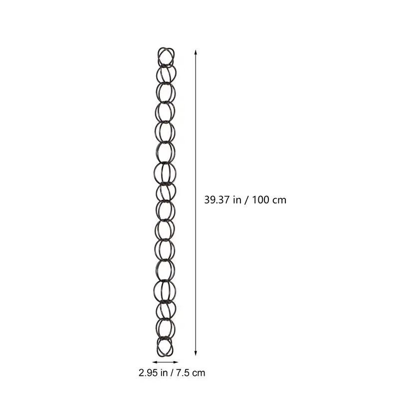 

1pc Rain Chain Decorative Delicate Drainage Rain Chain Villa Roof Gutter Winter Drainage Chain for Temples