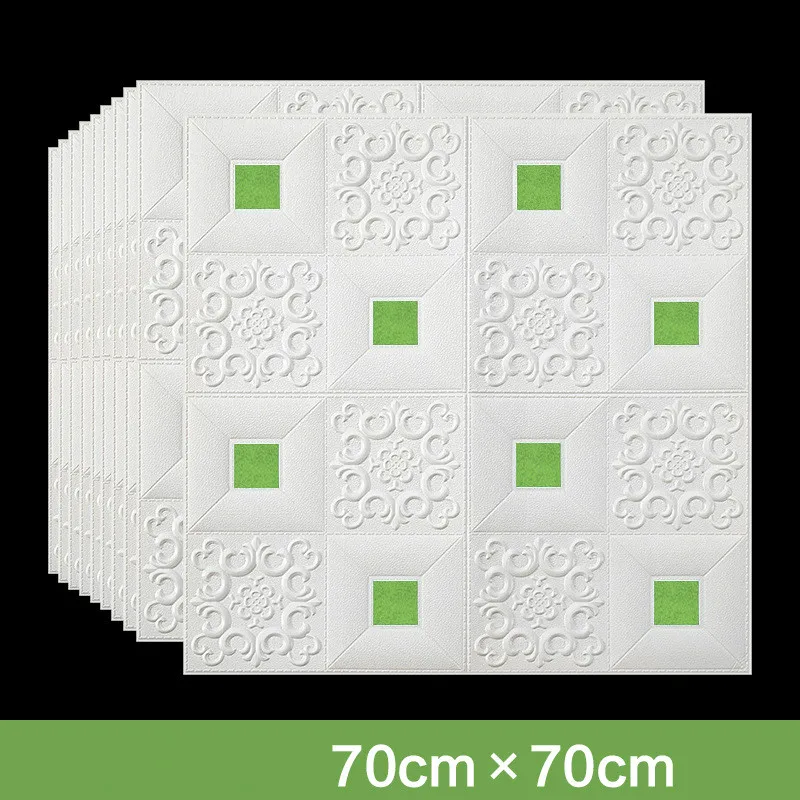 Однотонные 3d наклейки на стену самоклеящиеся обои мягкая пена для спальни