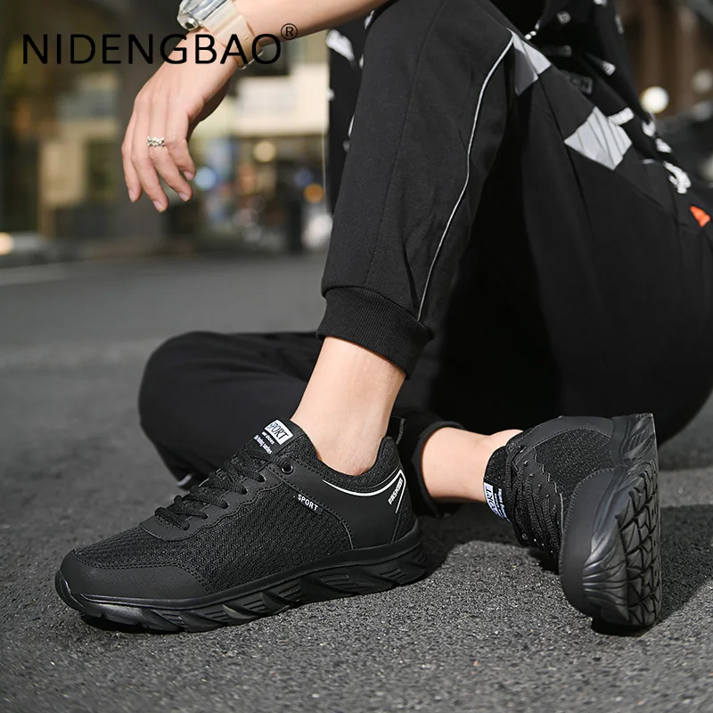 Ultralight Summer Men Breathable Sneakers Mesh Comfortable Soft Fashion Outdoor Non Slip Running Walking Flat Sports Shoes Homme