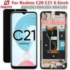 ЖК-экран для Oppo Realme C20 C21, оригинальный ЖК-дисплей + сенсорный экран с 10-точечным касанием для Realme C21 C20 RMX30633061 RMX3201