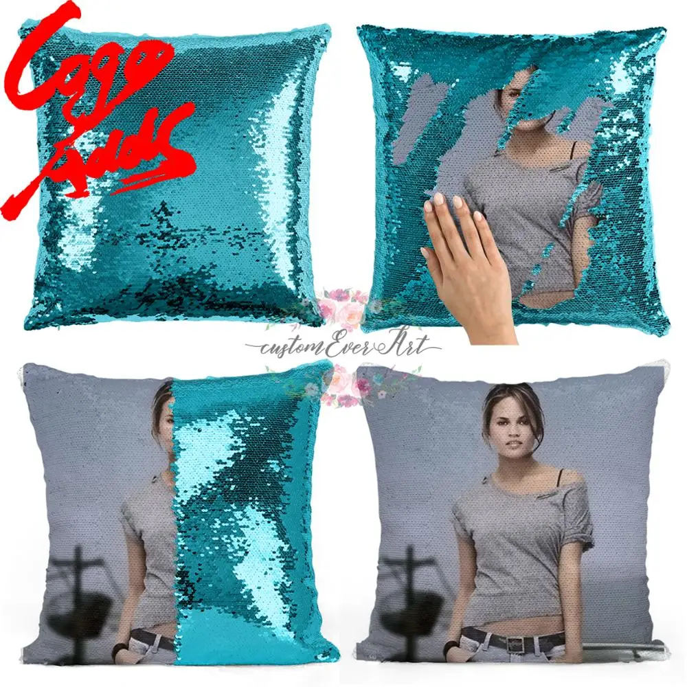 

Chrissy Teigen sequin pillow | sequin Pillowcase | Two color pillow | gift for her | gift for him | pillow | magic pillow