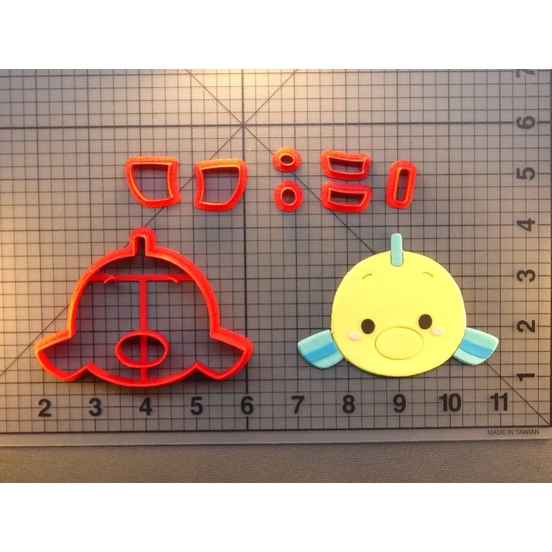 Сказочная Русалка Ариэль и Эрик лицо печенье резак персонаж 3D печать печенья