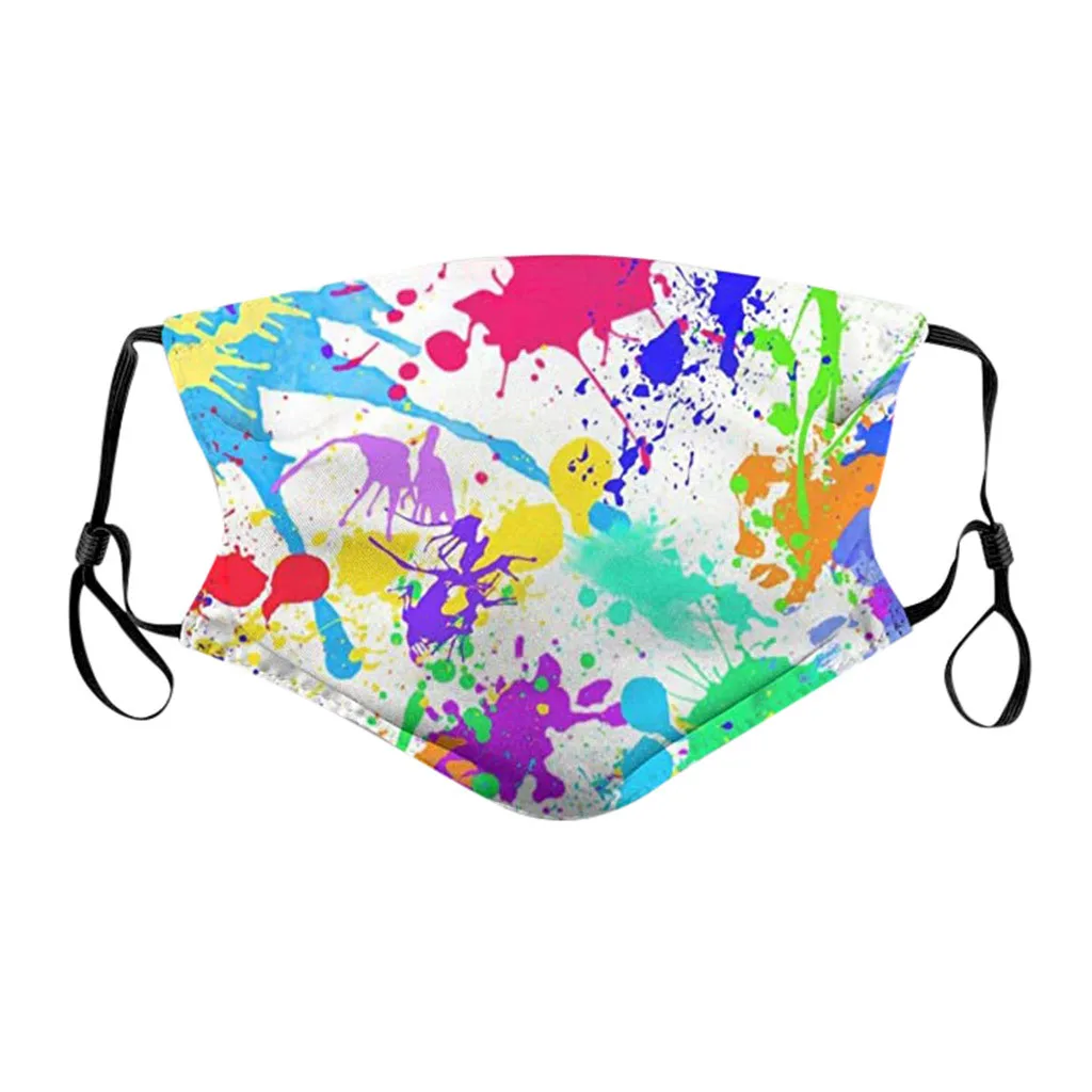 Тканевая маска для лица модная Пылезащитная ветрозащитная туманная Дымчатая