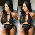 Цельнокроеное сексуальное нижнее белье Боди женское кружевное нижнее белье с V-образным вырезом облегающее соблазнительное Женское боди женское нижнее белье порно