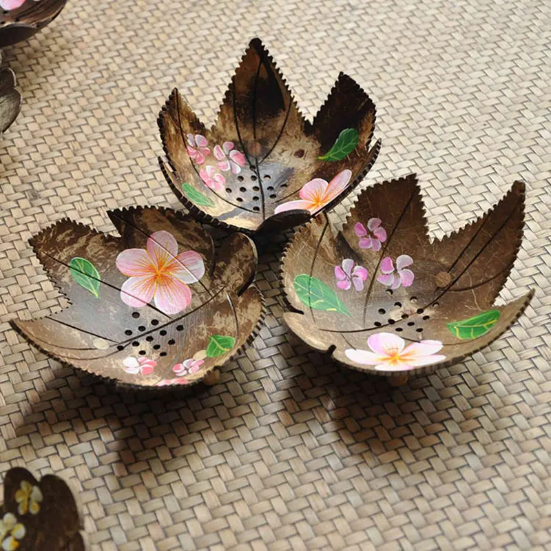 Твердая Кокосовая ракушка для мыла держатель деревянный спа стойка мыльница