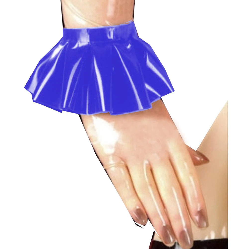 Длинное платье горничной металлик Пышный рукав лазерная перекрестная модель