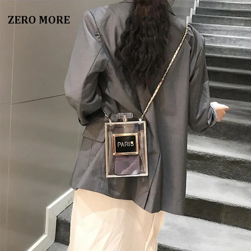 2019 акрил женские повседневные Черные сумки в форме бутылок кошелек парижские