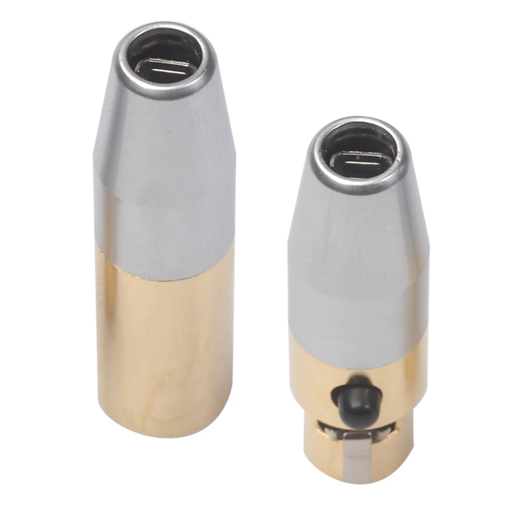 

Set of 2 XLR Male to Female 3-pin Adapters for Audio Soldering Socket