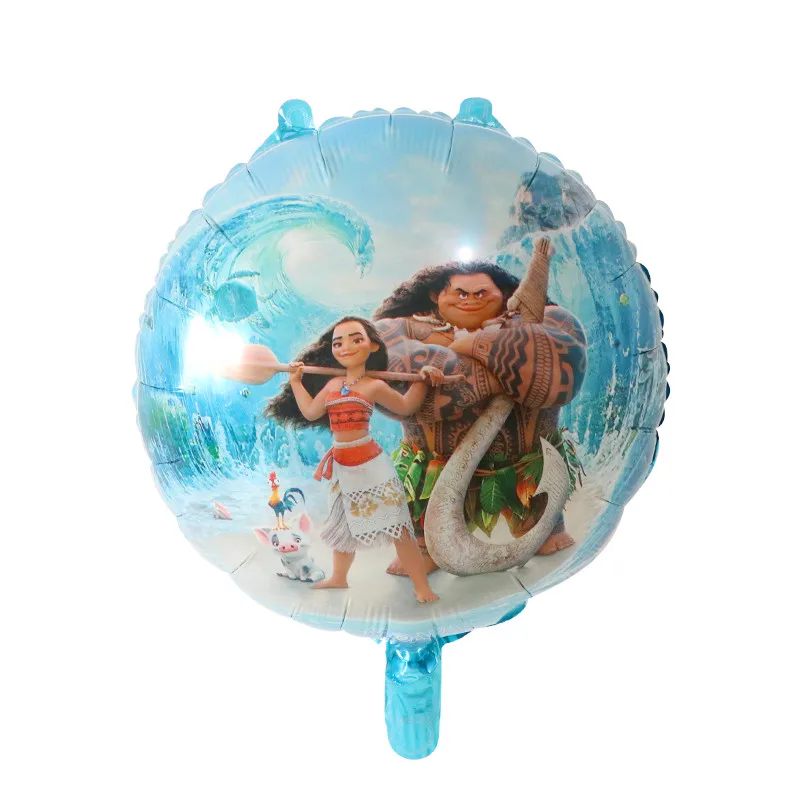 10 шт./лот 18 дюймов с принтом Моана воздушные шары океан милой принцессы шарик из