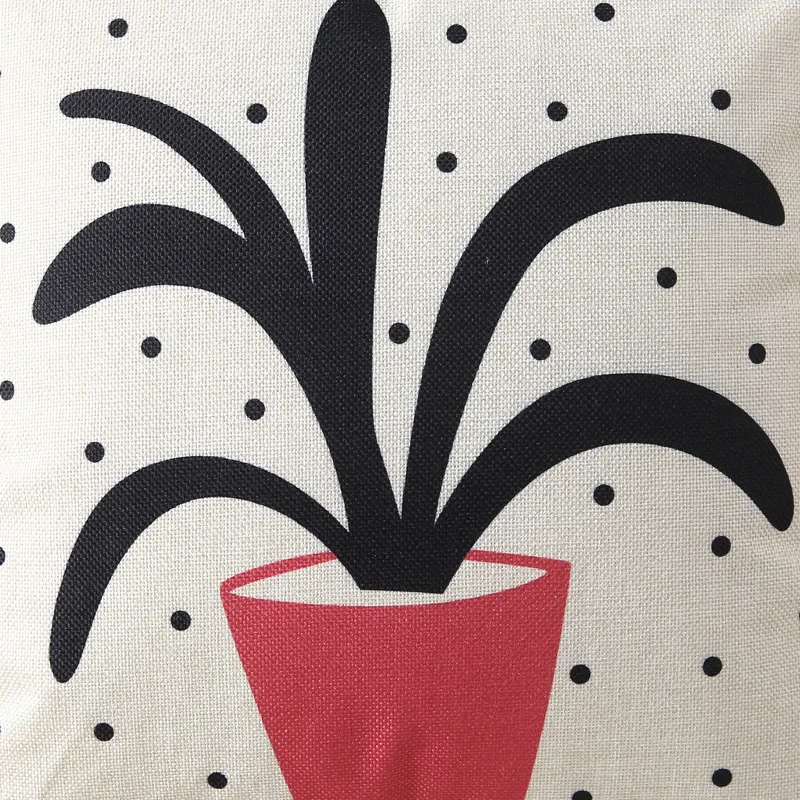 Роза Печатный чехол для подушки Чехол из льна скидка накидка Гостиная кровать