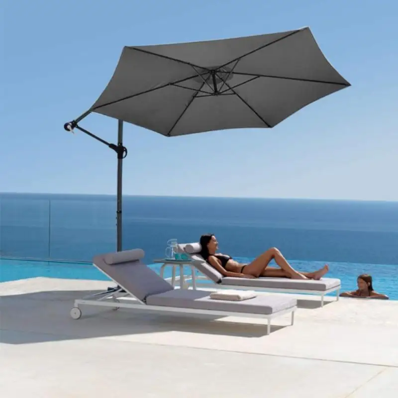 

8-bone Waterproof Outdoor Umbrella Sunshade Sail Cloth Fabric Parasol Cantilever Garden Patio Sunshade Shield Rain Cover HWC