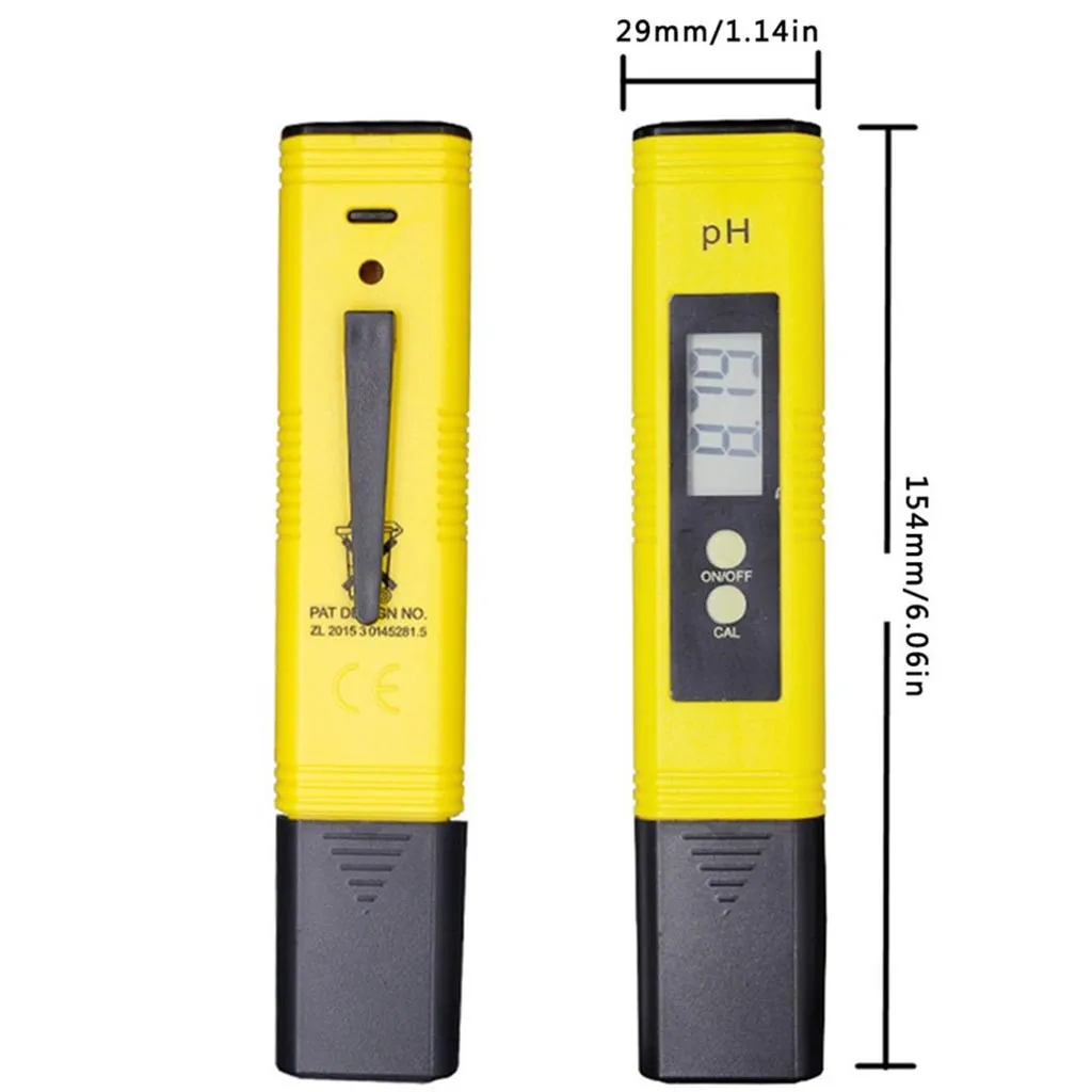 

Digital PH Meter PH Meter 0.01 PH High Accuracy Water Quality Tester with 0-14 PH Measurement Range for Household Drinking