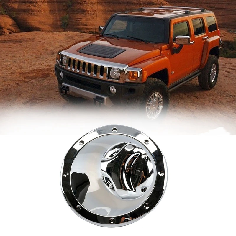 Car Gas Tank Cover Fuel Door Bezel Cap Moulding Trim Chrome for Hummer H3 2006-2010 | Автомобили и мотоциклы