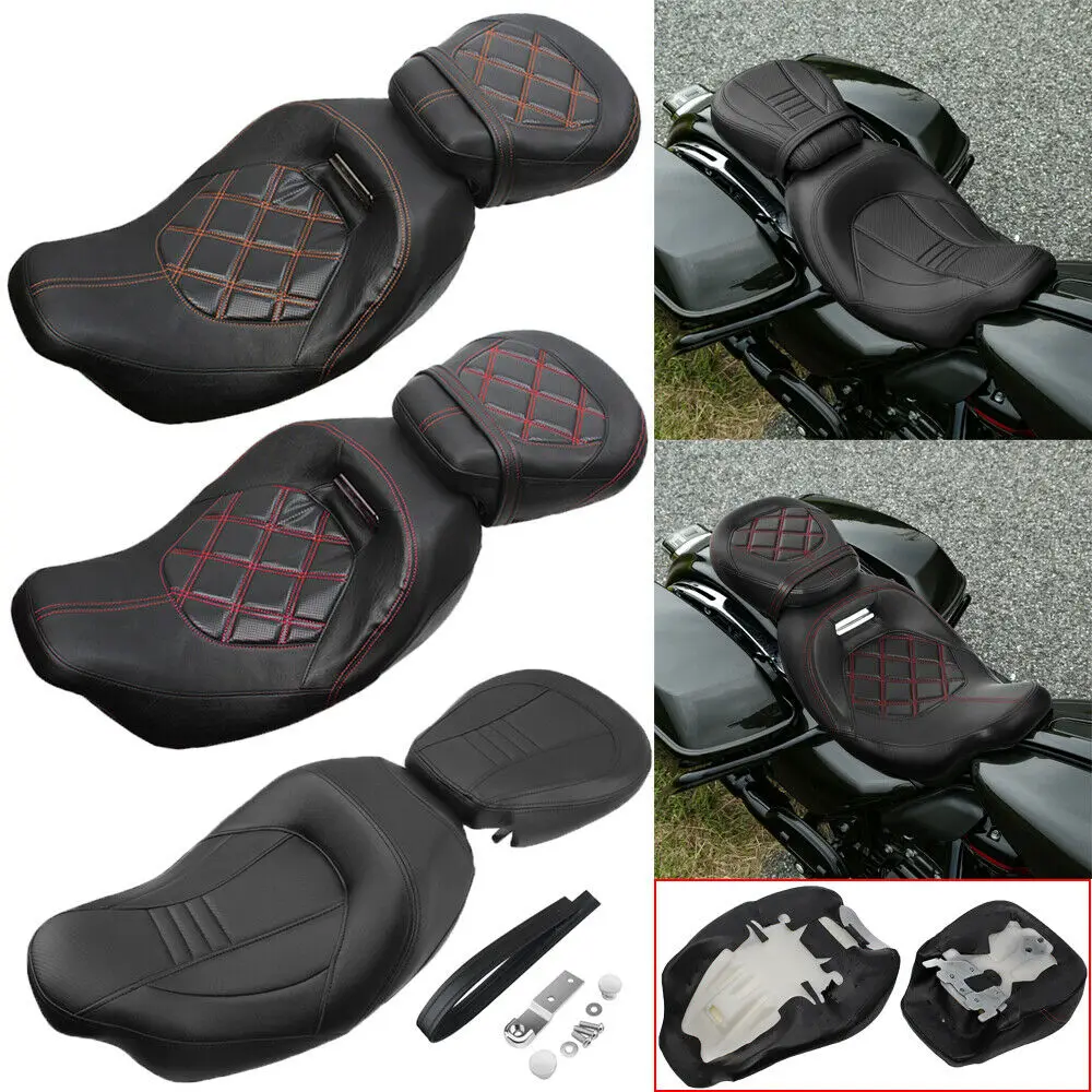 Низкопрофильное сиденье для пассажирского водителя мотоцикла подходит Harley Touring