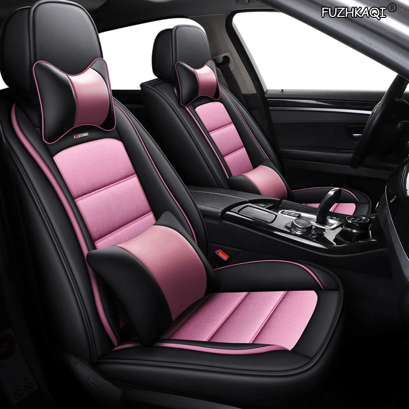 

FUZHKAQI flax car sear covers for renault logan 2 renault megane 3 laguna 2 sandero fluence symbol kadjar kangoo sander Auto