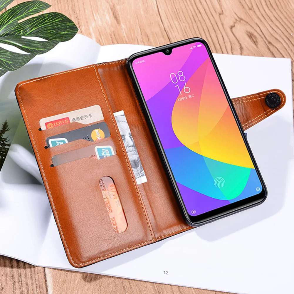 Кожаные чехлы-книжки в ковбойском стиле для Xiaomi Mi A3 чехол 6 09 дюйма с отделениями