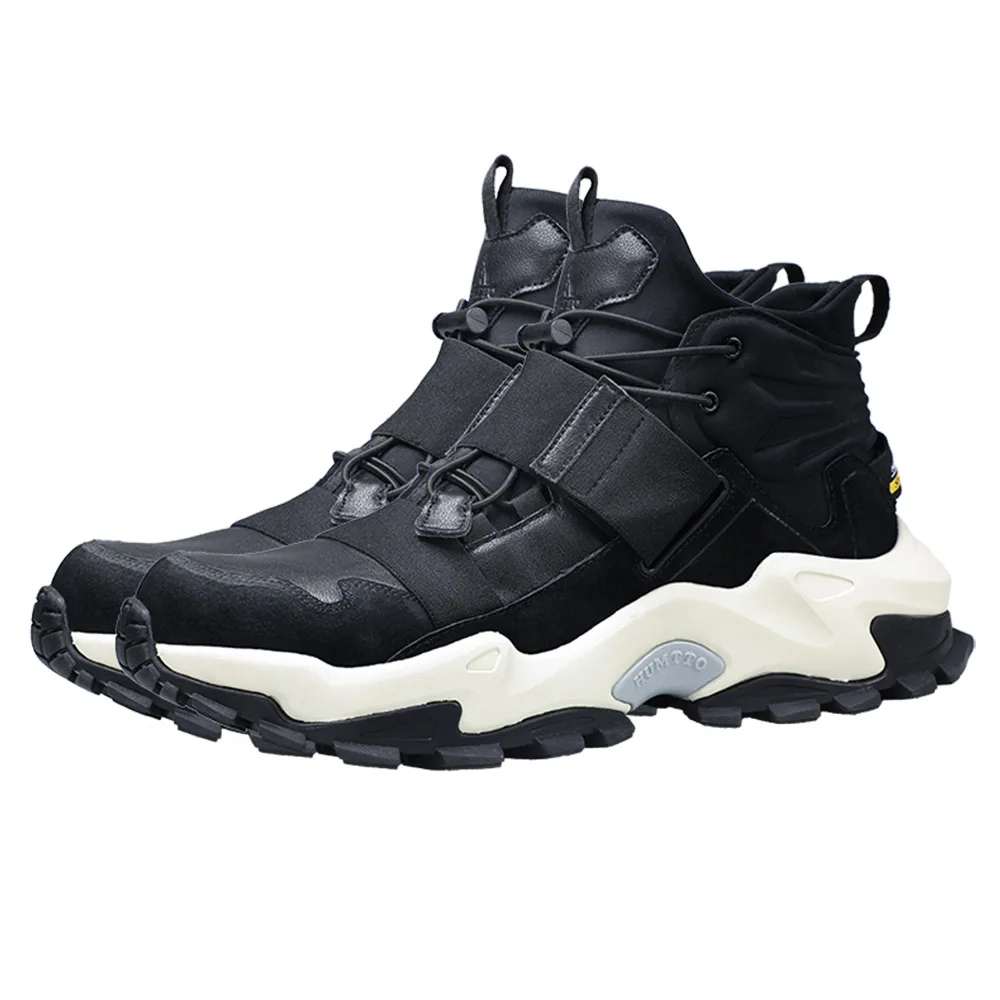 

HUMTTO Men's Outdoor Leather Hiking Trekking Shoes Boots Sneakers For Men Sports Climbing Mountain Toursim Shoes Boots Man