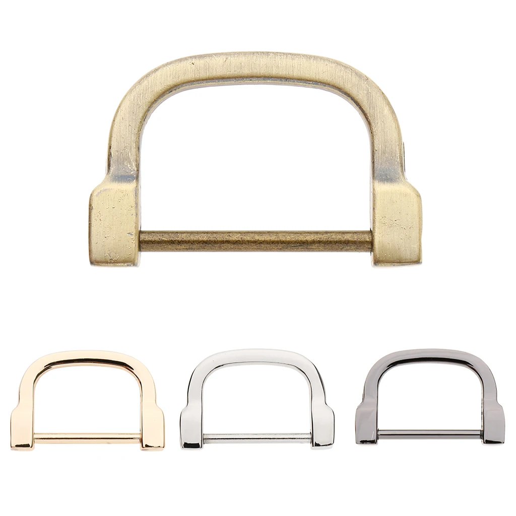 

Women Vintage DIY Handbag Leather Bag Purse Strap Belt D Rings Buckles Metal Detachable