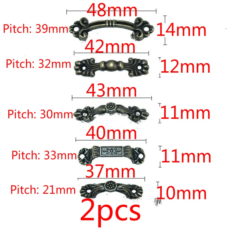6 шт. антикварная ручка коробка ювелирных изделий ящика деревянная мини
