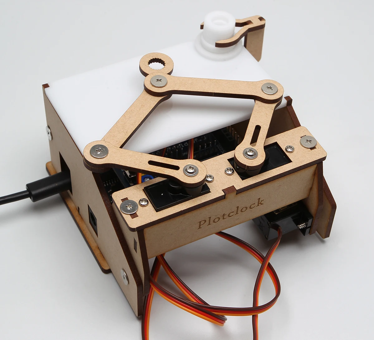 Для Arduino Новые плотные часы маленькие дешевые модель двигателя деревянная