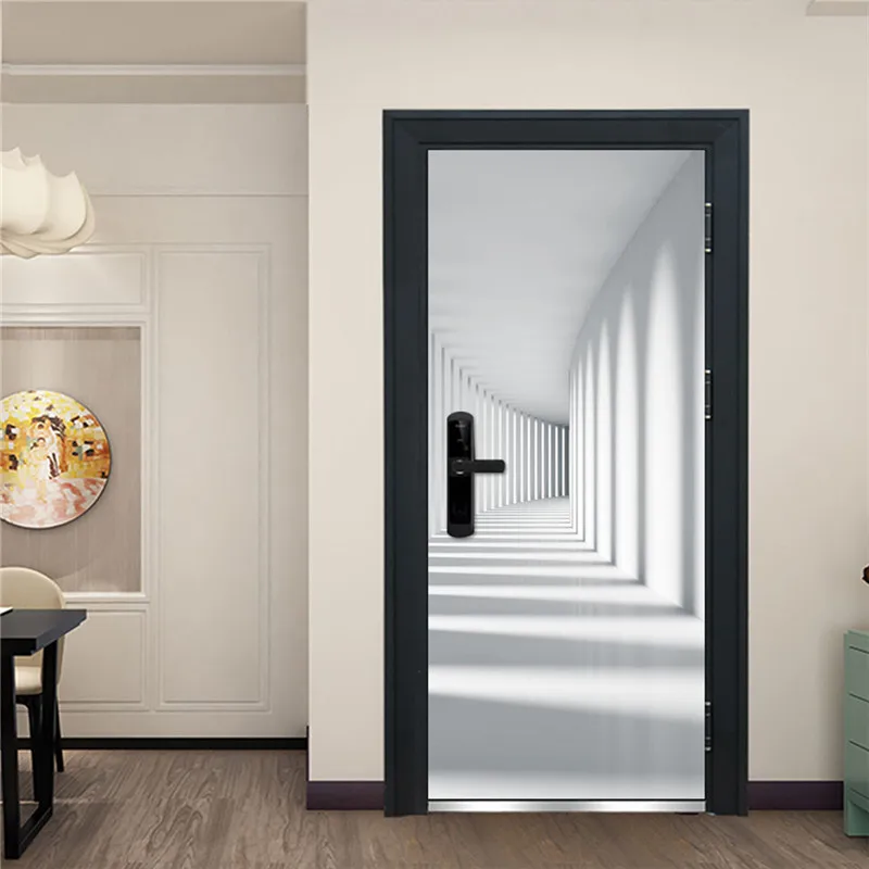 Самоклеящиеся 3D обои для стеллажа кабинета спальни двери постера камина|Дверные