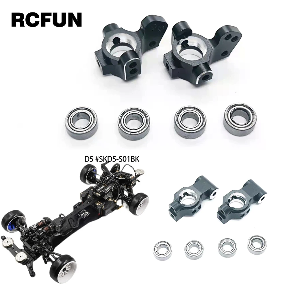

1 Pair Metal Steering Suspension Upgrade Kit CVD Shock Absorber Lower Arm for 1/10 RC Car 3Racing Sakura D5