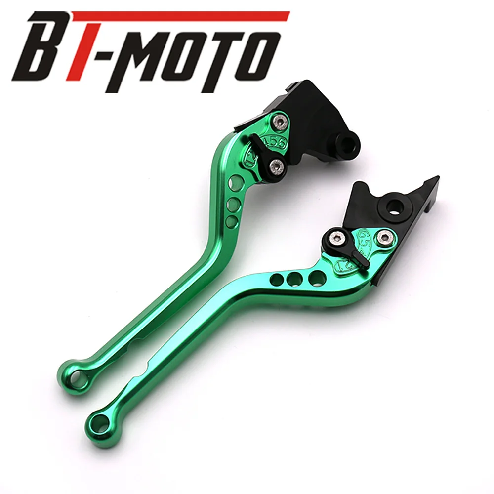 Для Kawasaki Ninja 300R 300 EX300 250 250R EX250 Z125 Z250 Z300 2013-, настраиваемый, CNC мотоциклетные Короткие сцепные рычаги - Цвет: long green