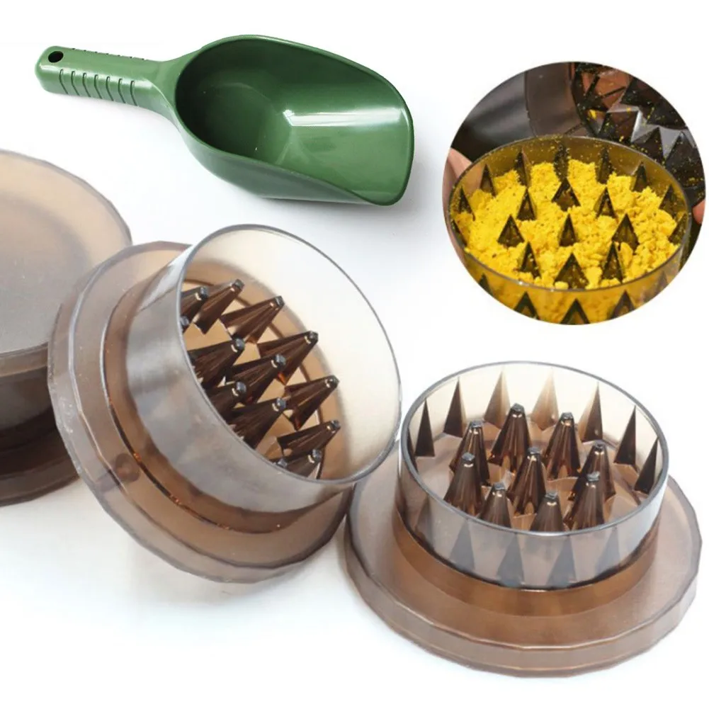 

Carp Bait Boilie Crusher Grinder Chopper + Baiting Spoon Set For Boilies Pellet Iscas Pesca Fishing Tackle Gear Accessories