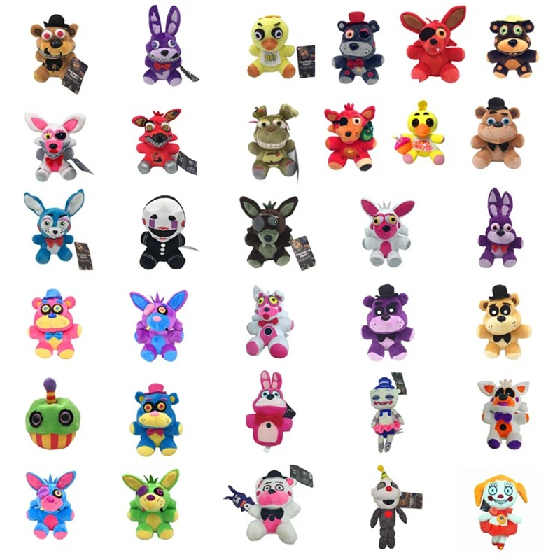 18 см с рисунком персонажей из игры пять ночей в Фредди плюшевые игрушки Бонни и