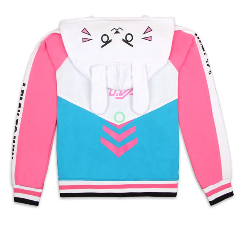 Толстовка с капюшоном d. Худи d.va тонкая бейсбольная куртка для мужчин и женщин