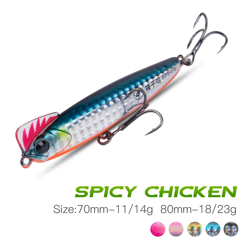 

Kingdom Spicy Chicken Pencil Fishing Lure 11-23g Sinking Artificial Bait Saltwater Fishing Wobblers For Pike Fishing Accessories