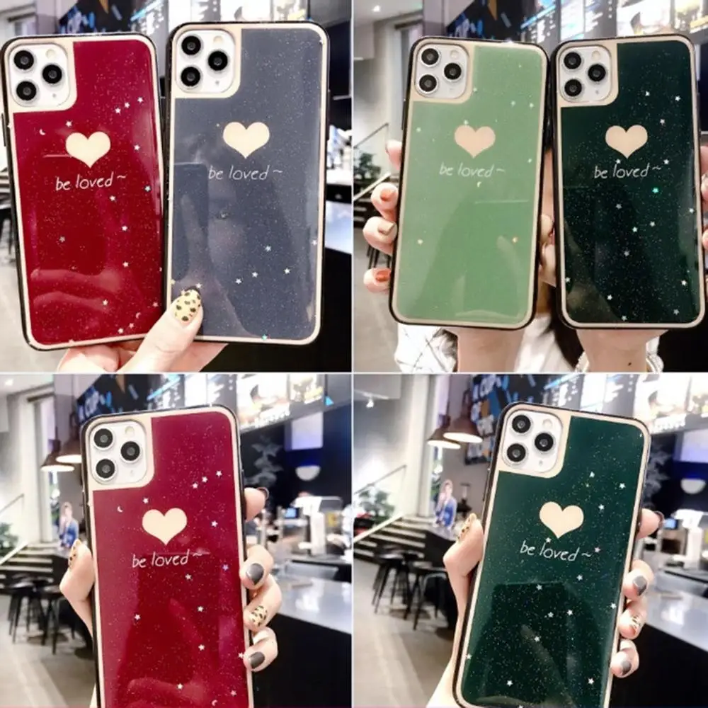 Силиконовый блестящий чехол для телефона iphone 6 6s 7 8 plus X XR 11 Pro XS Max Oppo R17 pro R9 R11 S Plus