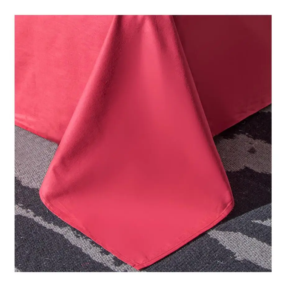 Зеленый имитированный шелковый хлопковый комплект постельного белья King Queen 4/6 шт