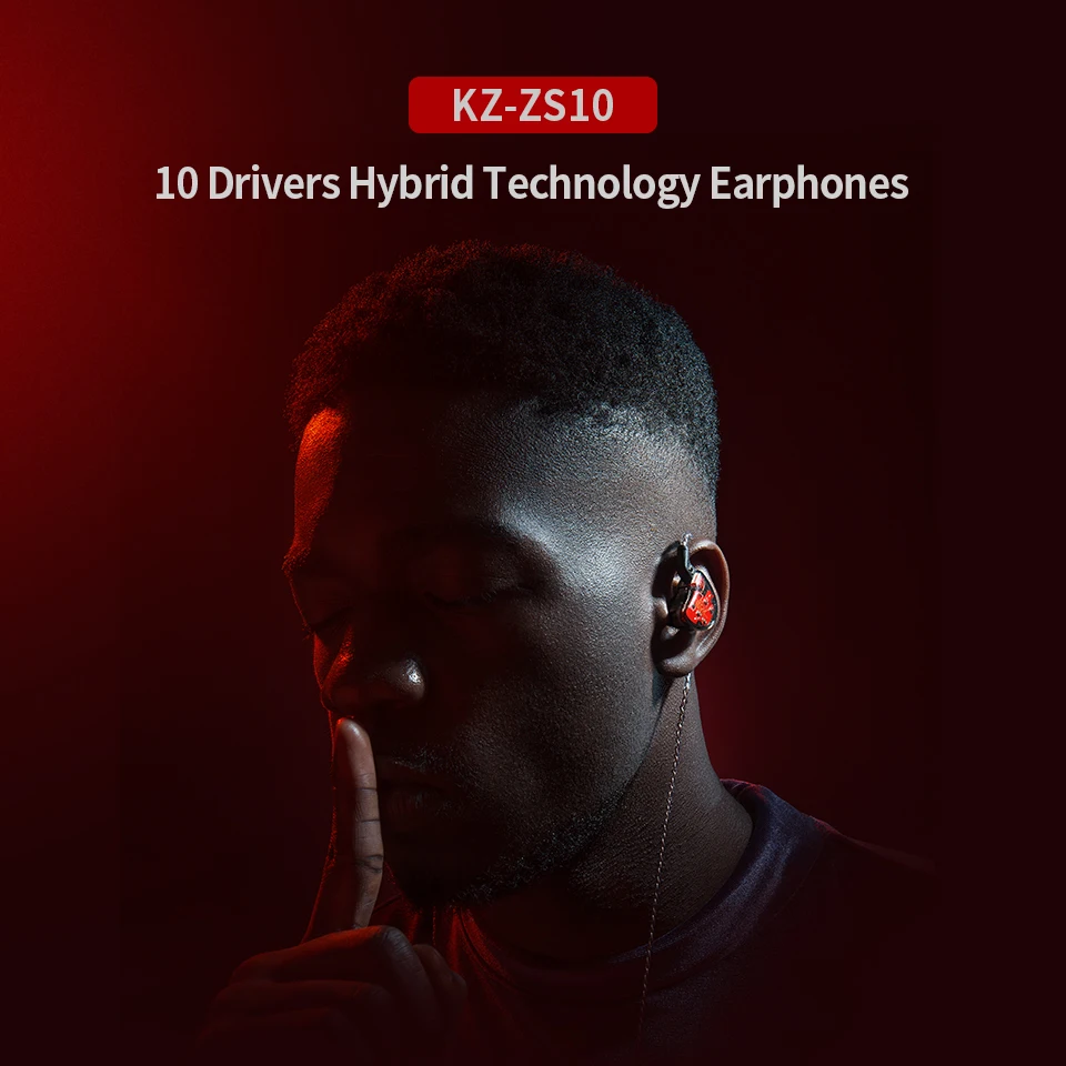 KZ ZS10 4BA+ 1DD гибридные наушники-вкладыши HIFI DJ Monito спортивные наушники для бега 5 приводных устройств гарнитура вкладыши KZ AS10 AS06 ZSN CCA C10