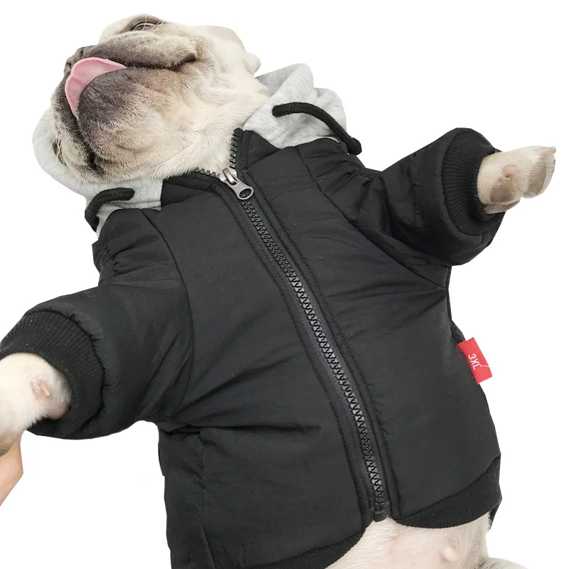 Фото SUPREPET куртка для собак зимняя одежда для собак для французского бульдога теплое хлопковое зимнее пальто для собак Одежда для больших собак ... №5