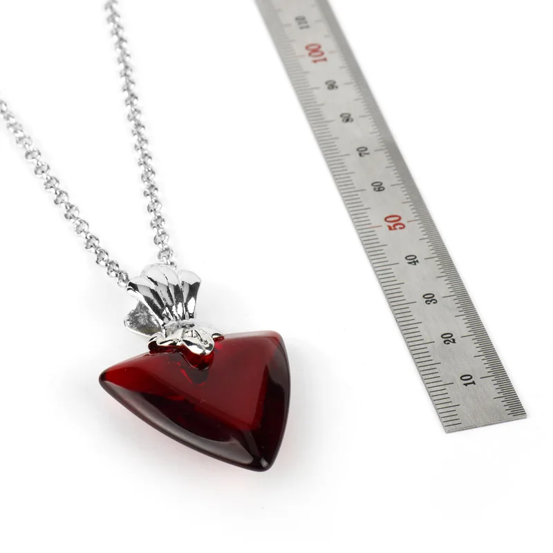 

Fate Zero Necklace for Women Red Heart Pendant Choker Jewellery Necklaces for Teen Girls