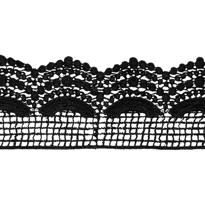 Водорастворимая хлопковая занавеска для одежды кружевная отделка