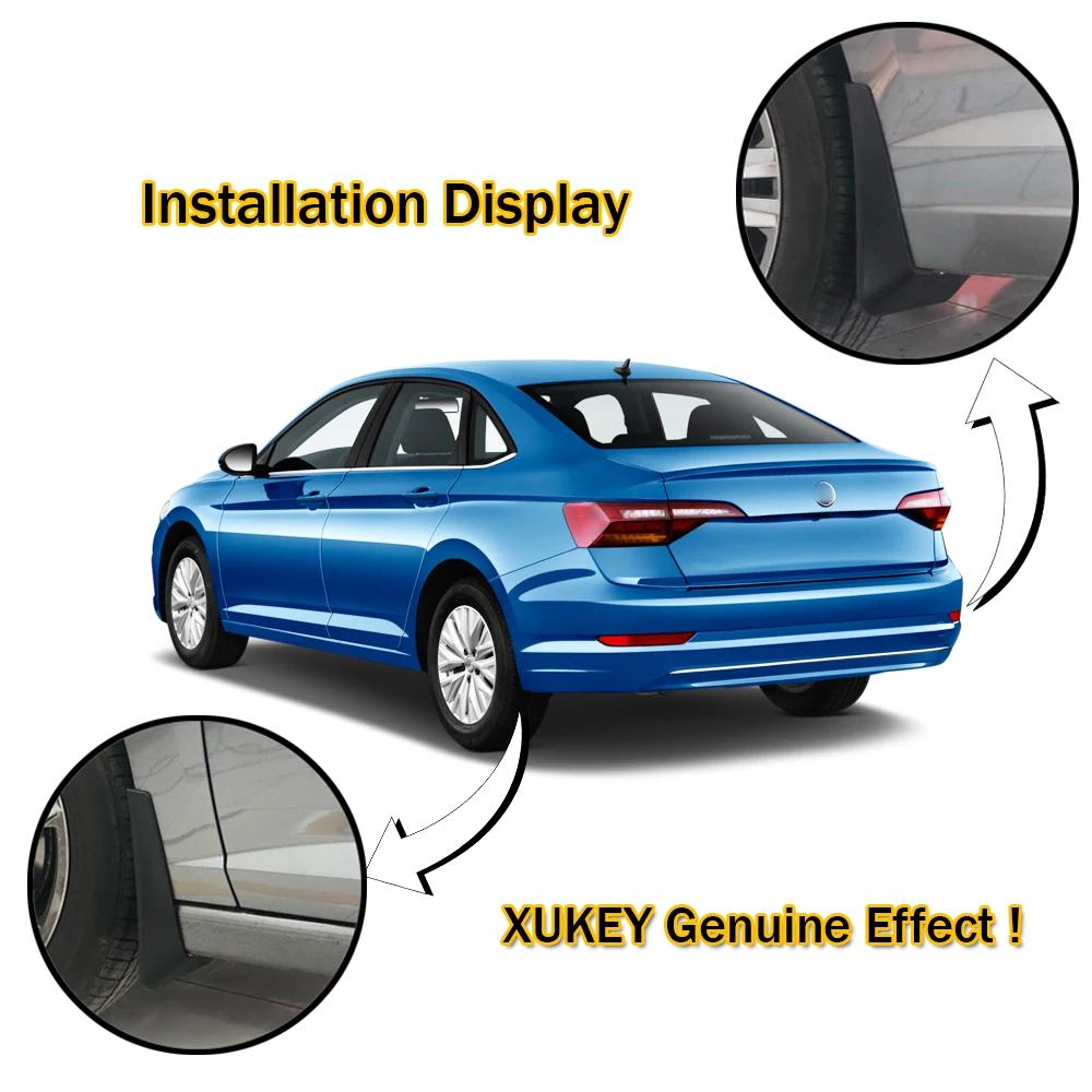 Комплект брызговиков для Volkswagen VW Jetta Sedan Mk7 2019 on брызговики крыло передние и задние