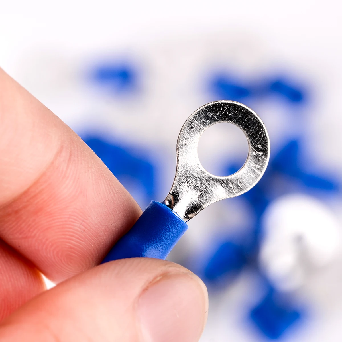 20 шт. RV 2-6 синее кольцо изолированное обжимное клеммный кабель провод разъем 14-16 AWG