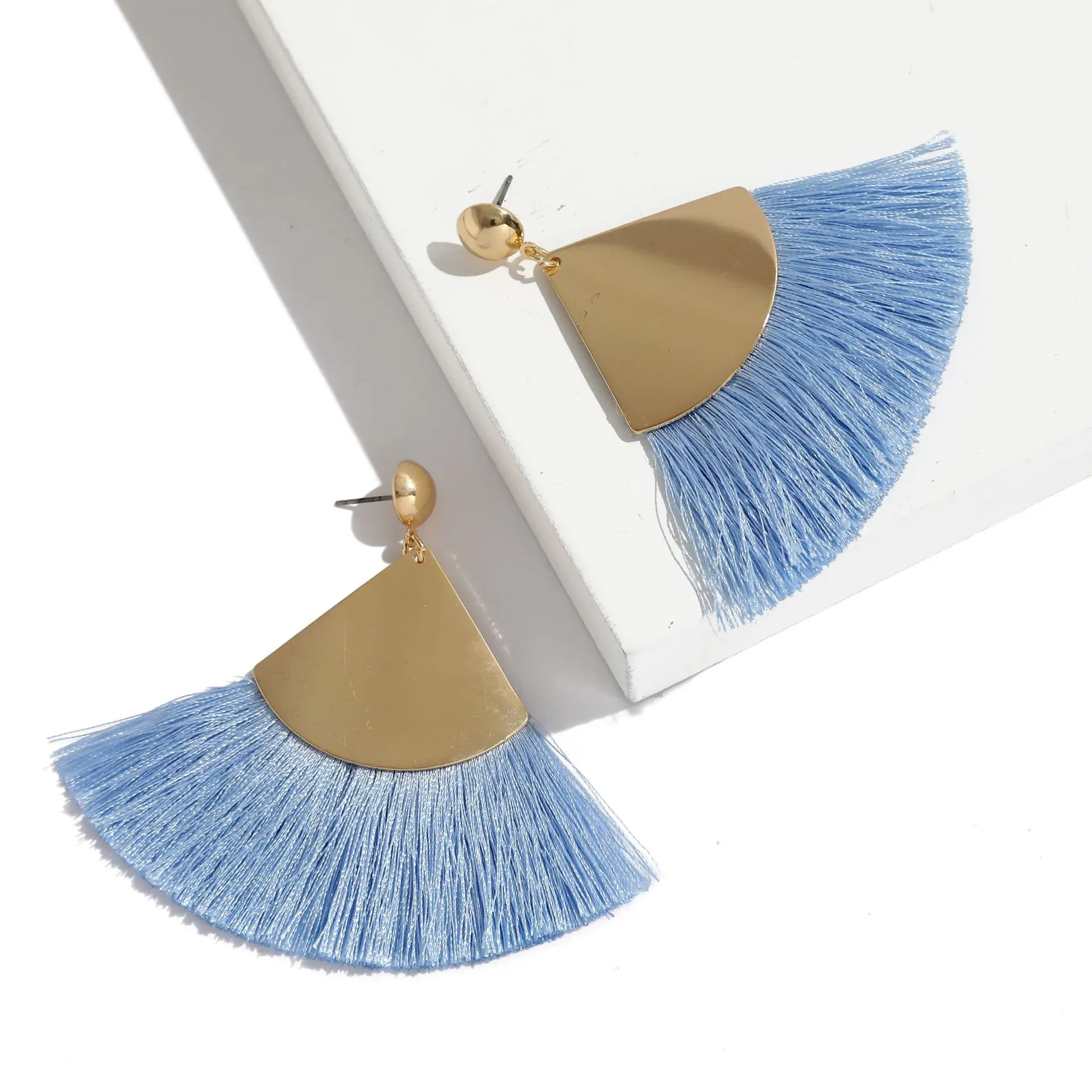 Бесплатная доставка богемные большие висячие серьги с кисточками для женщин