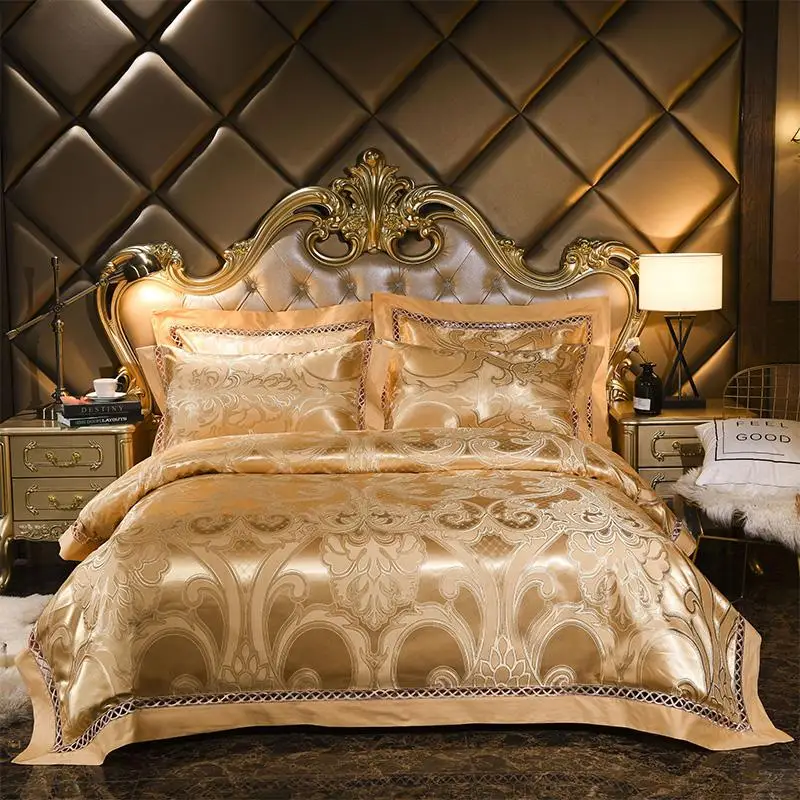 

42 Luxury Silk Satin Bedding sets Queen King size Cotton bed sheet set,bed set bedlinen linge de lit ropa/juego de cama