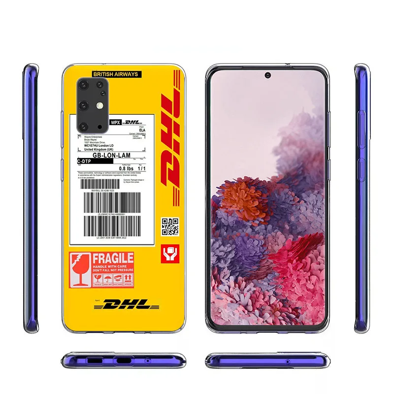 Phone Case For Samsung S20 Ultra S10 Lite S9 S8 Plus S7 Simple Dhl Express Clear Soft Case for Samsung Note 20 10 Pro 9 8 cover